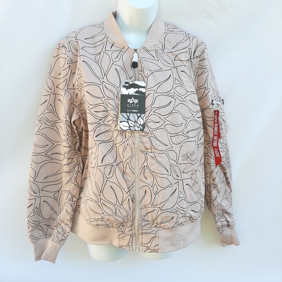 ALPHA INDUSTRIES MA-1 D.I.Y. Mauve Jacket - Picture 3 of 13